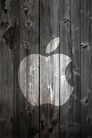 Apple Wood iPod Touch Wallpaper