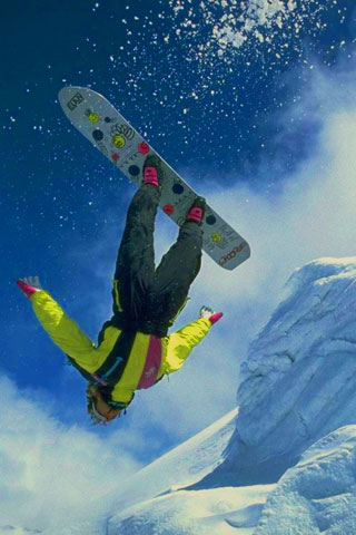 Snowboarder iPod Touch Wallpaper