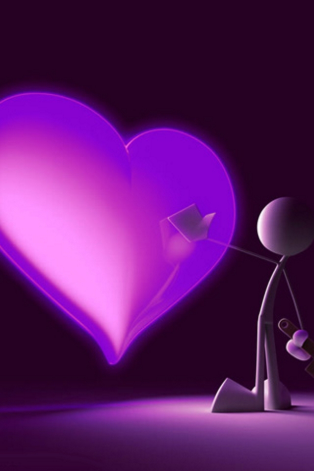 Pink Heart iPod Touch Wallpaper, Background and Theme