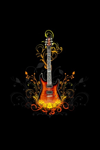 Cool  Wallpaper on Guitar Ipod Touch Wallpaper  Background And Theme