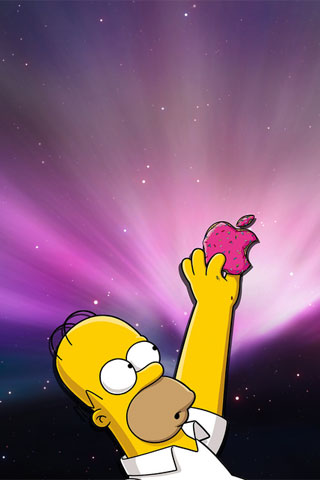 Apple Donut iPod Touch Wallpaper