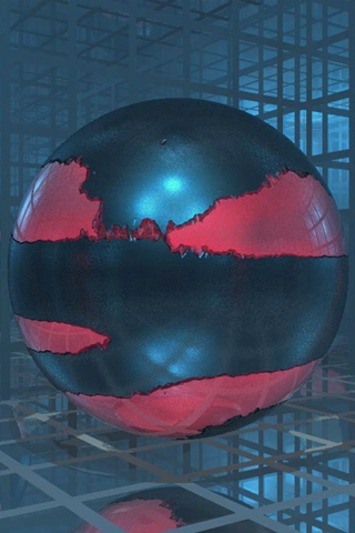 3D Ball Glass iPod Touch Wallpaper