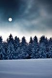 Winter Full Moon iPod Touch Wallpaper