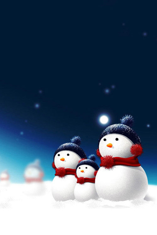 Snowman iPod Touch Wallpaper