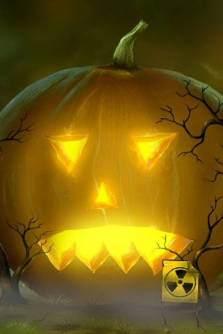Halloween Pumpkin iPod Touch Wallpaper