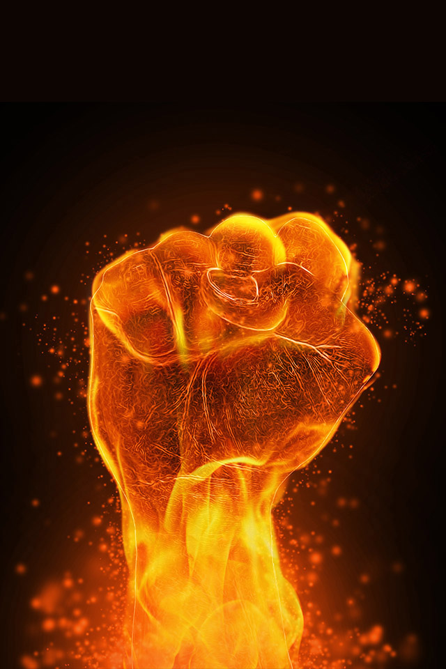 Power Fire iPod Touch Wallpaper, Background and Theme